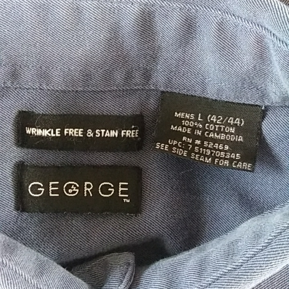 George Mens Shirt Size Large 42/44 - Picture 4 of 4